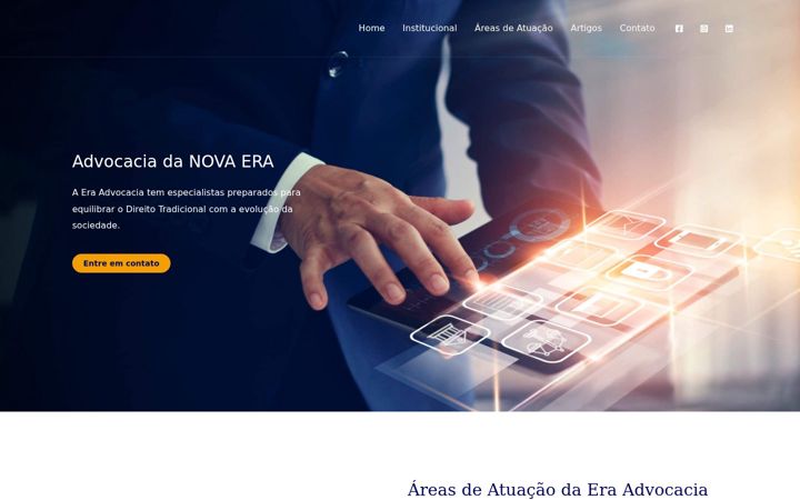 Ekrano kopija eraadvocacia.com.br