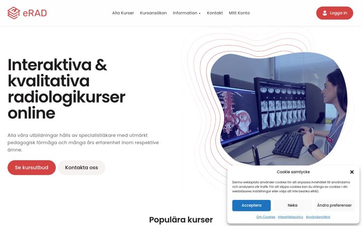 Screenshot του erad.se