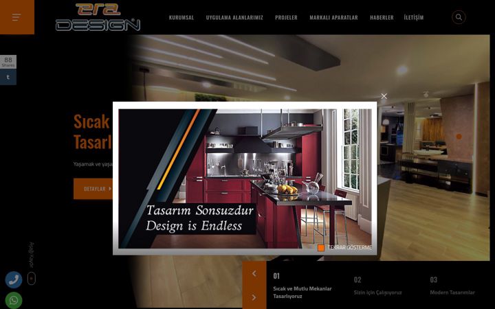Screenshot of eradesign.com.tr