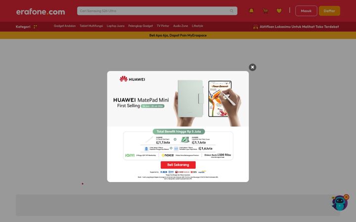 Screenshot of erafone.com
