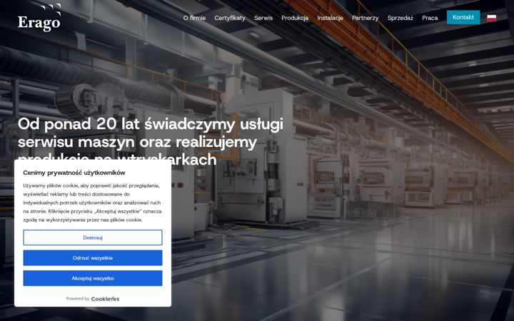Screenshot of erago.pl