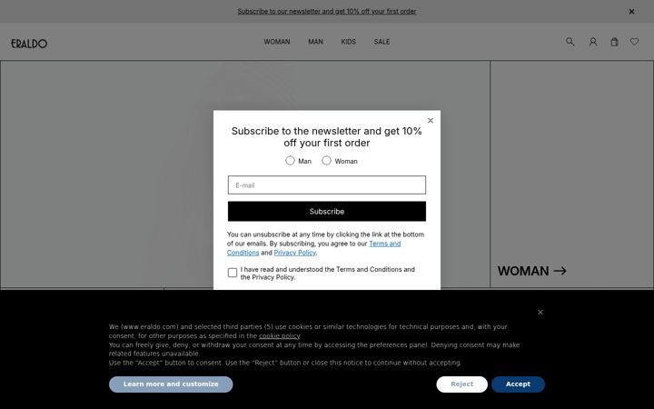 Screenshot of eraldo.com