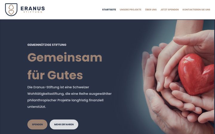 Screenshot van eranus-stiftung.ch