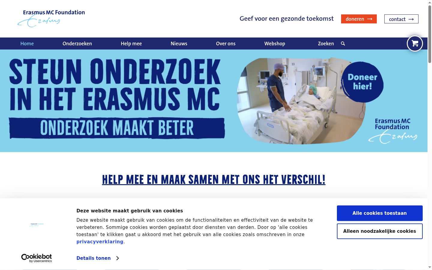 Screenshot tal-banner tal-kunsens muri qabel kwalunkwe interazzjoni