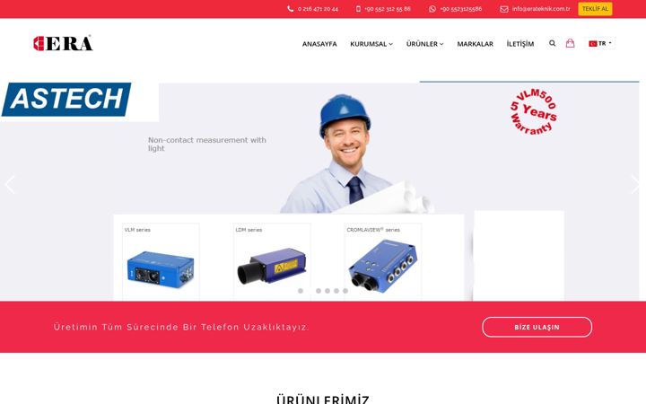 Screenshot of erateknik.com.tr