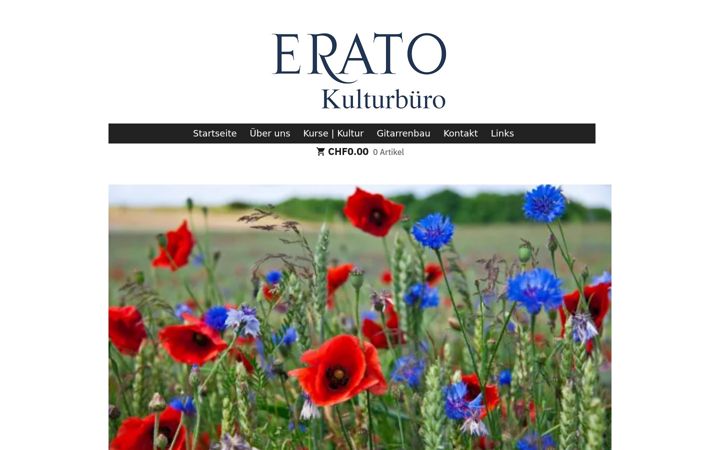 Screenshot van erato-kultur.ch