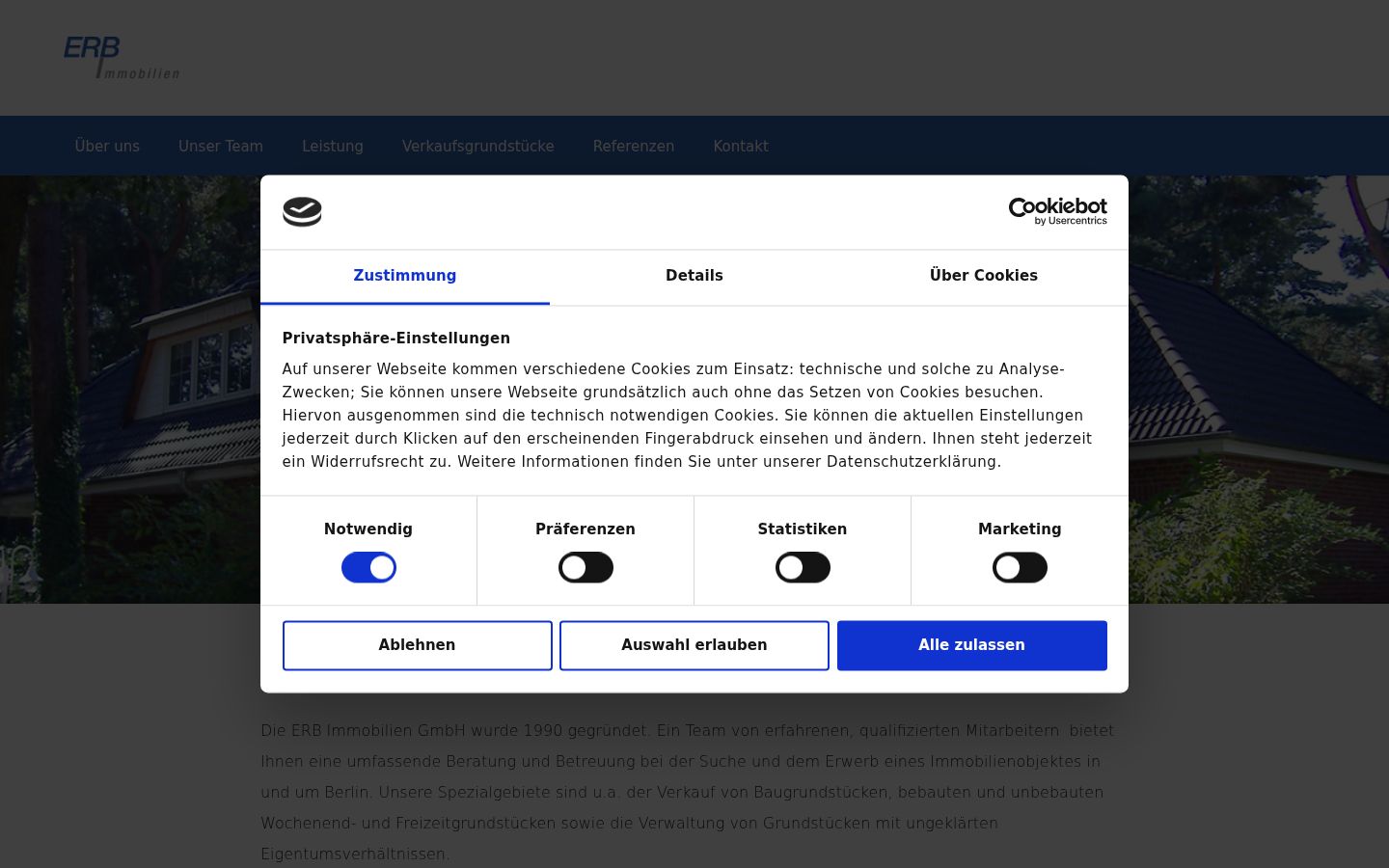 Екранна снимка на банера за съгласие, показан преди каквото и да е взаимодействие