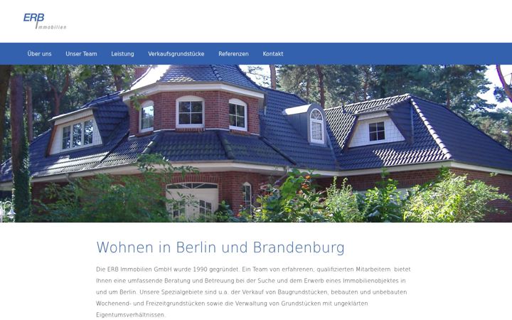 Екранна снимка на erb-immobilien.de
