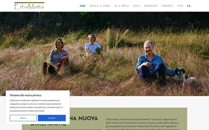 Skärmbild av erba-matta.ch