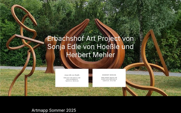 Screenshot van erbachshof-art-project.de