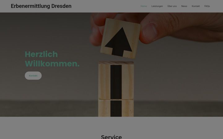 Екранна снимка на erbenermittlung-dresden.de