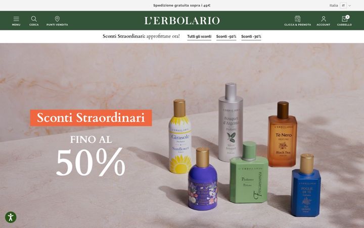 Screenshot of erbolario.com