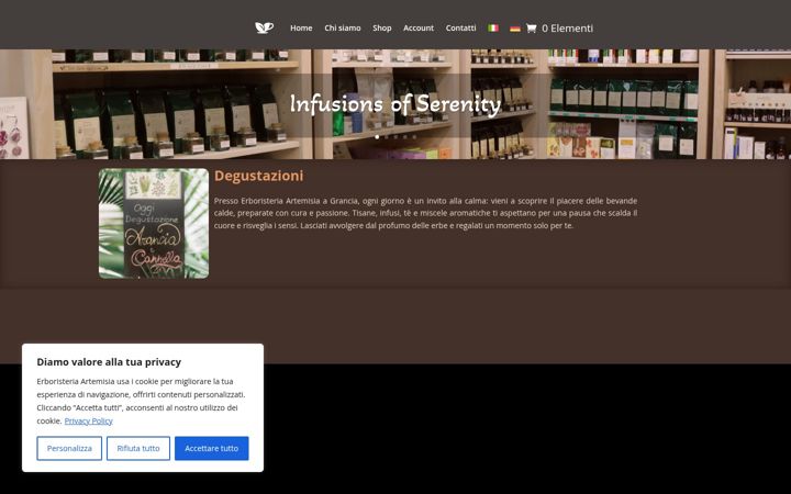 Skärmbild av erboristeria-artemisia.ch