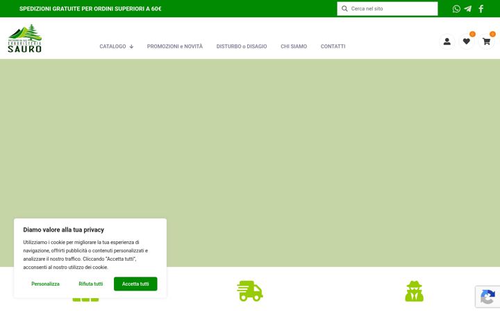 Ekraanipilt saidist erboristeriasauro.it