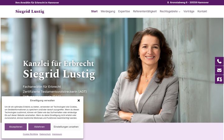 Screenshot van erbrecht-lustig.de