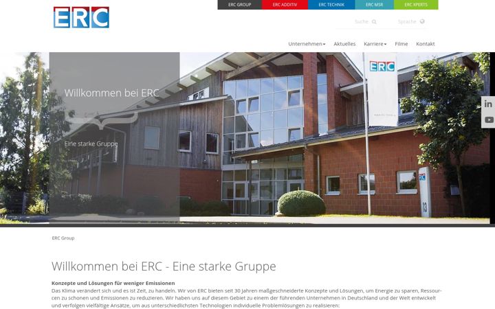 Skjámynd af erc-online.de