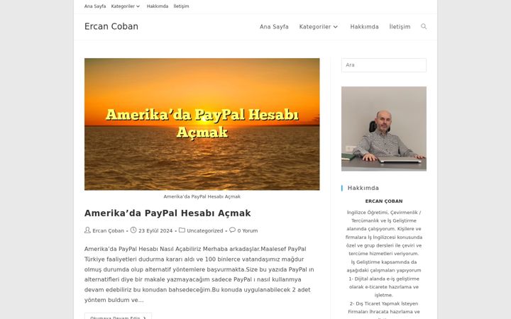 Captura de ecrã de ercancoban.com.tr