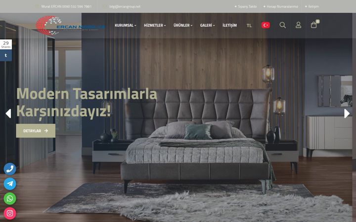 Zrzut ekranu ercangroup.net