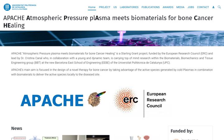 Screenshot of ercapache.upc.edu