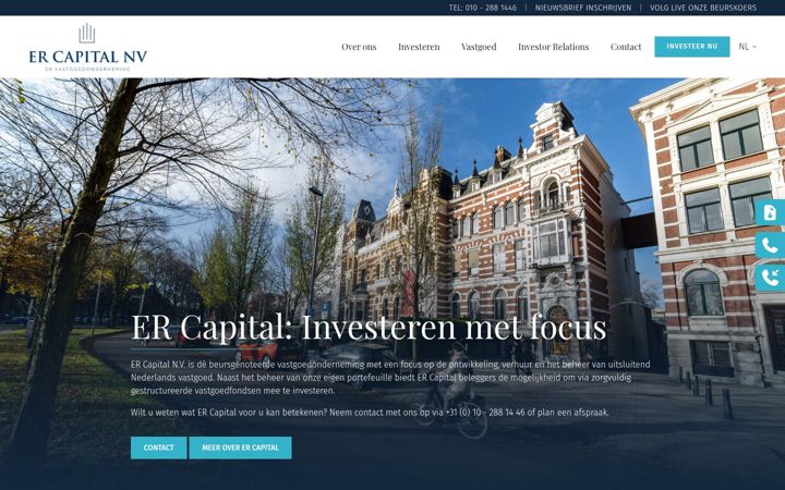 Skjermbilde av ercapital.nl