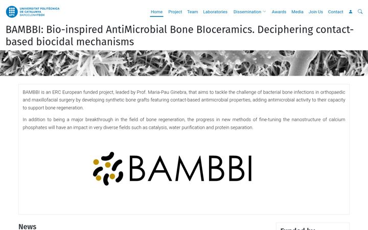Screenshot of ercbambbi.upc.edu