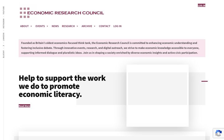 Screenshot stránky ercouncil.org