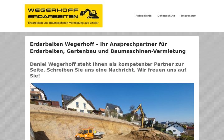 Skjámynd af erdarbeiten-wegerhoff.de