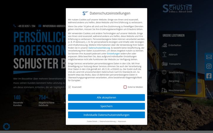 Screenshot von erdbau-abbruch.de