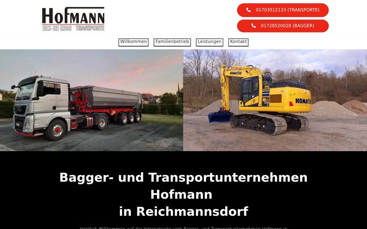 Screenshot von erdbau-hofmann.de