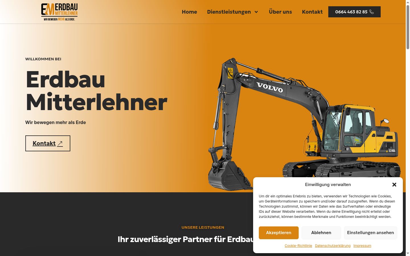 Screenshot tal-banner tal-kunsens muri qabel kwalunkwe interazzjoni