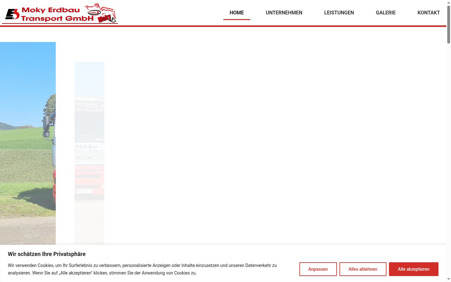 Screenshot tal-banner tal-kunsens muri qabel kwalunkwe interazzjoni
