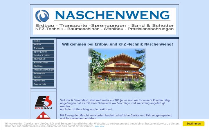 Screenshot von erdbau-naschenweng.at