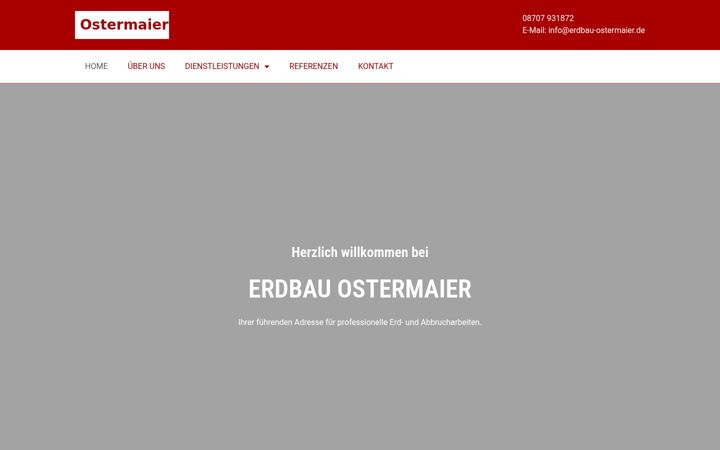 Screenshot von erdbau-ostermaier.de
