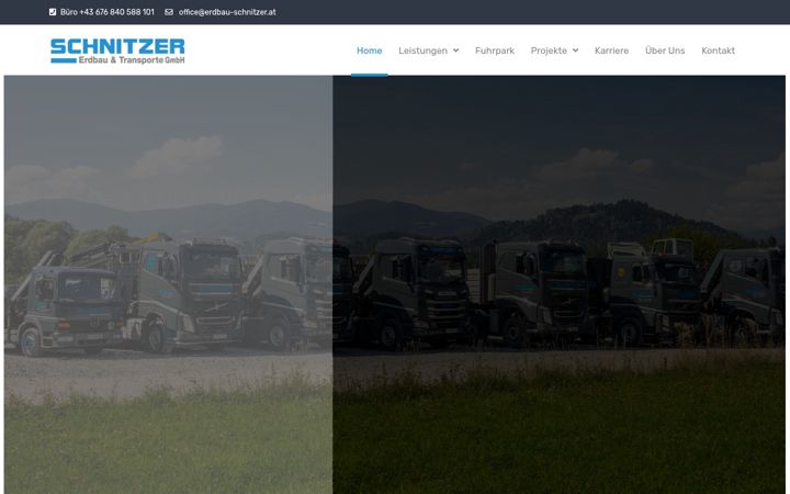 Screenshot von erdbau-schnitzer.at