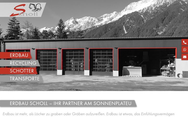Screenshot von erdbau-scholl.at