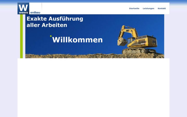 Screenshot von erdbau-weers.de