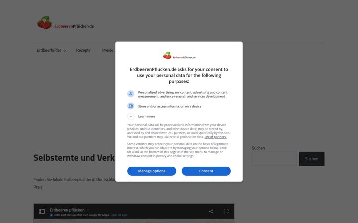 Screenshot von erdbeerenpflucken.de