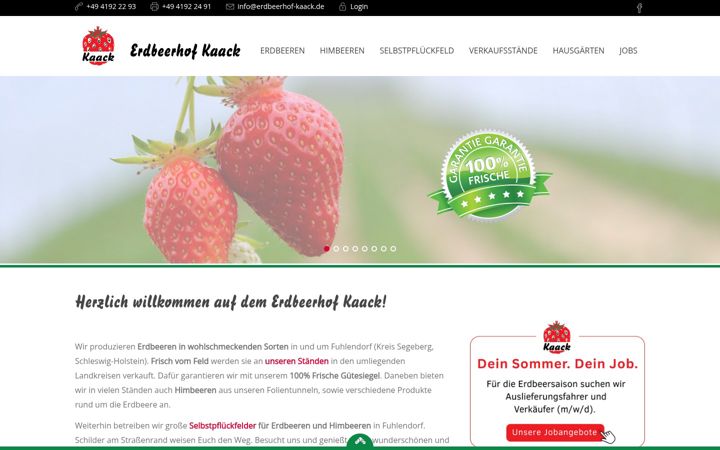 Screenshot von erdbeerhof-kaack.de