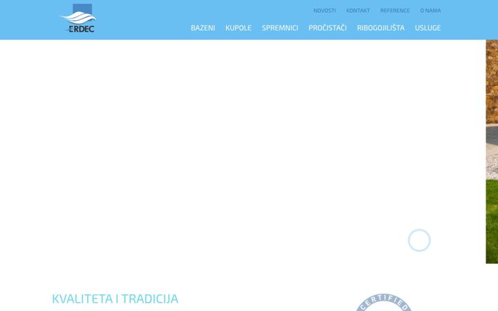 Screenshot ta' erdec.hr