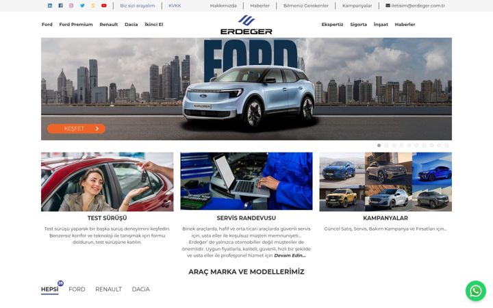 Captura de ecrã de erdeger.com.tr