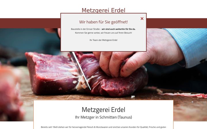 Zrzut ekranu erdel-metzgerei.de