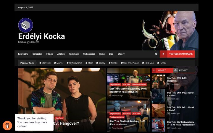Captura de ecrã de erdelyikocka.ro