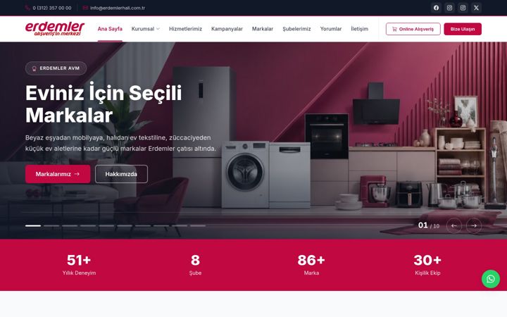 Captura de ecrã de erdemlerhali.com.tr