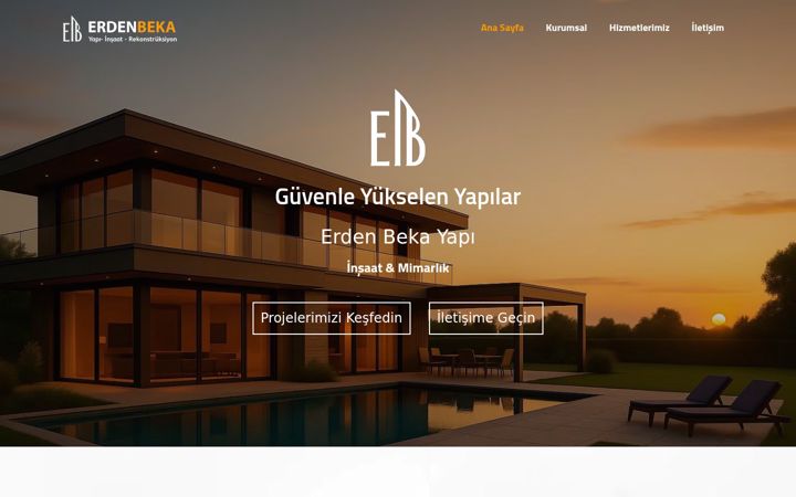 Zrzut ekranu erdenbeka.com.tr
