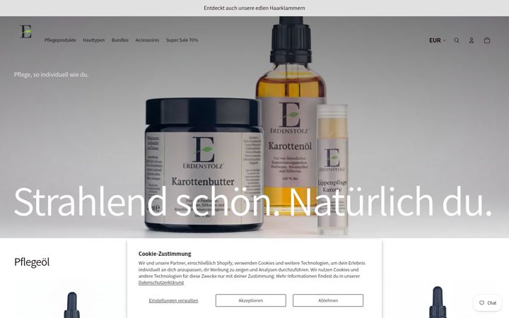 Zrzut ekranu erdenstolz.de