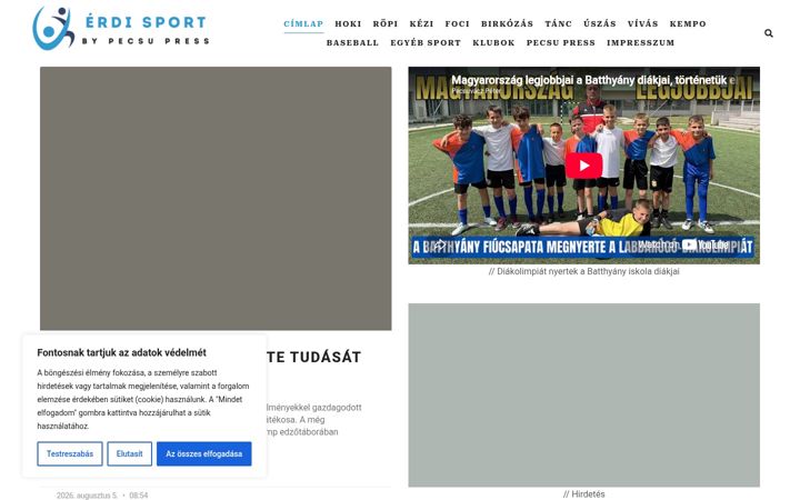Snímek obrazovky erdisport.hu