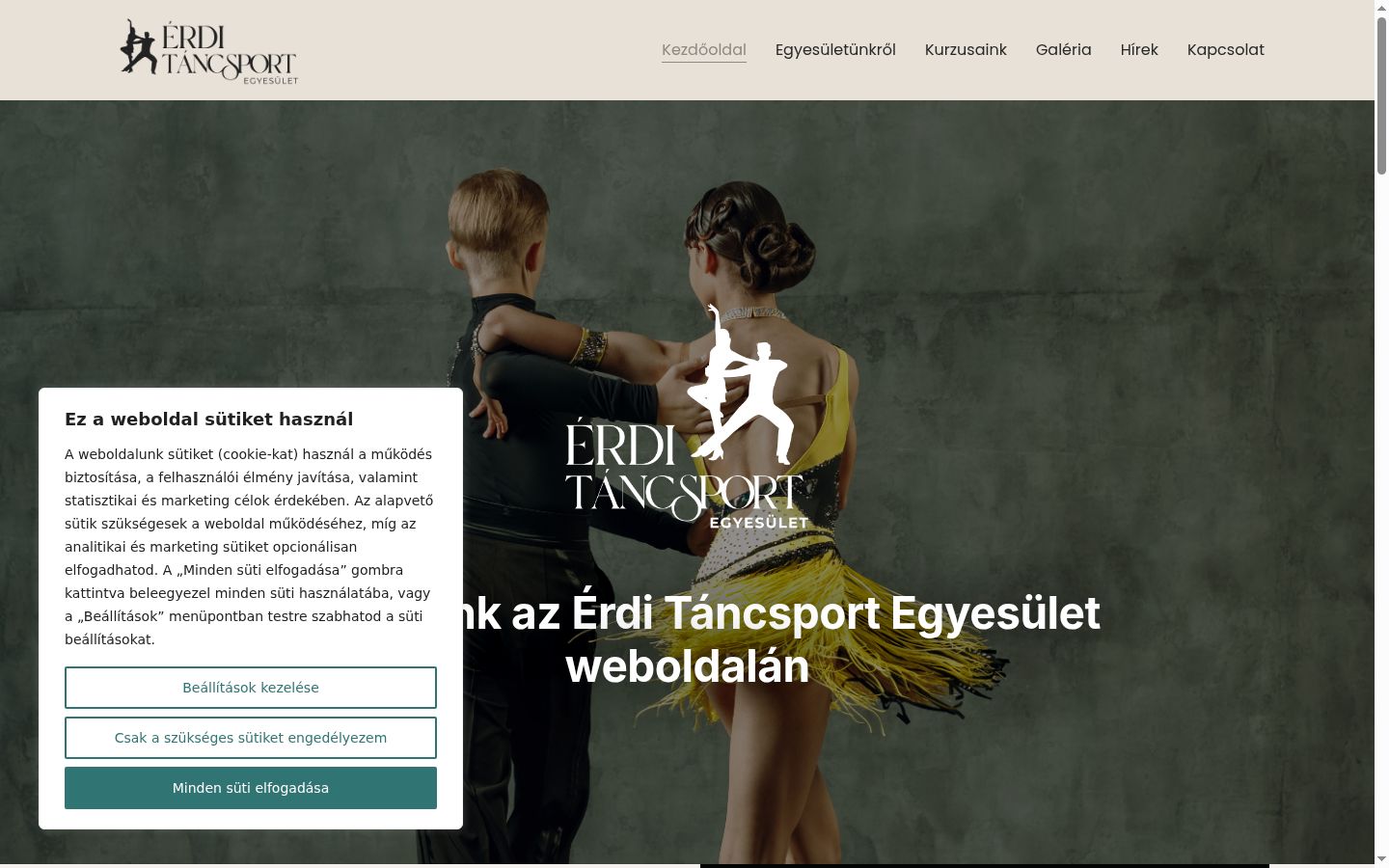 Screenshot tal-banner tal-kunsens muri qabel kwalunkwe interazzjoni