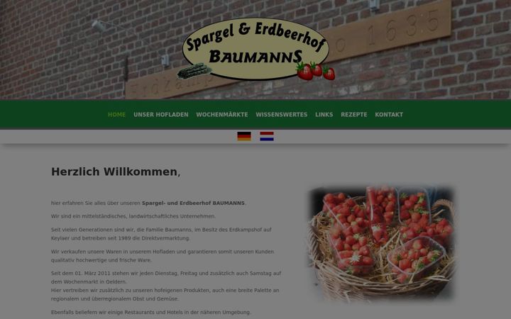 Screenshot ta' erdkampshof.de