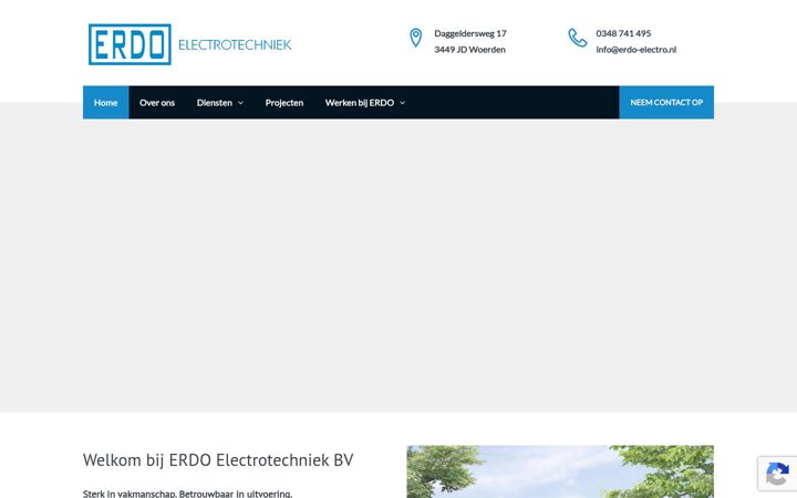 Skjermbilde av erdo-electro.nl