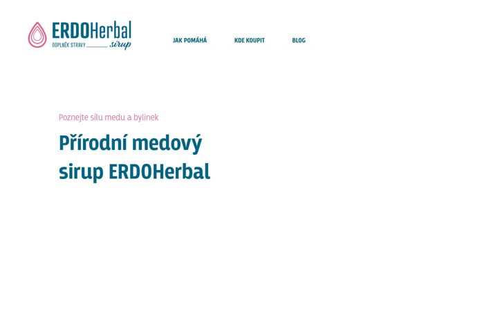 Screenshot ta' erdoherbal.cz